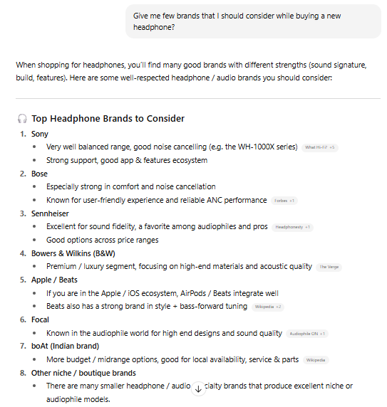 How ChatGPT answers to users prompt