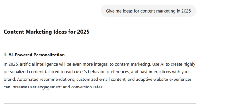Generative AI Example